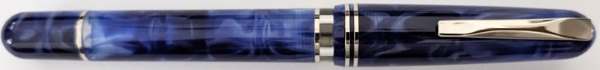 Gioia Metis Blue Aesthetic Silver Fountain Pen Jowo Nib-Piston Filler  